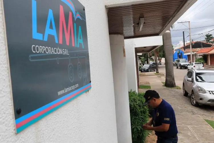 Sede da LaMia em SC: empresário é acusado de abandono do dever, uso indevido de influências e homicídio culposo (APG Agency/Reuters)