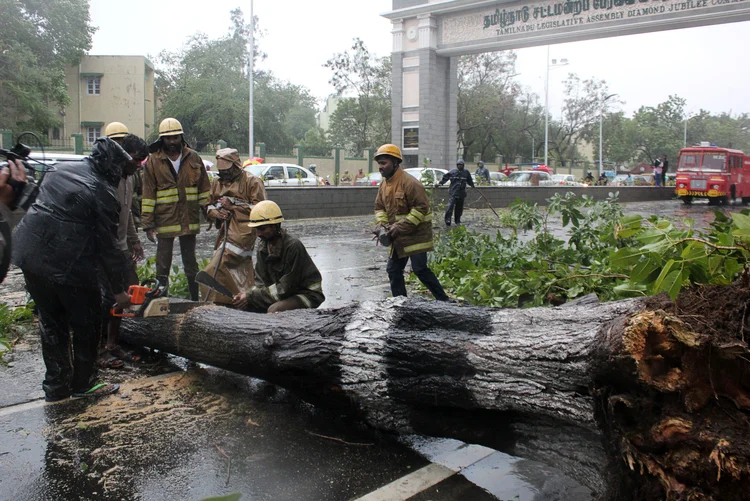 Destruição: as dez mortes aconteceram em Tamil Nadu (Stringer/Reuters)