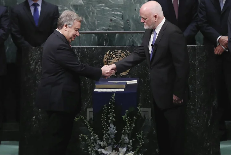 António Guterres: ele foi eleito em outubro pelos 193 Estados-membros. (Lucas Jackson/Reuters)