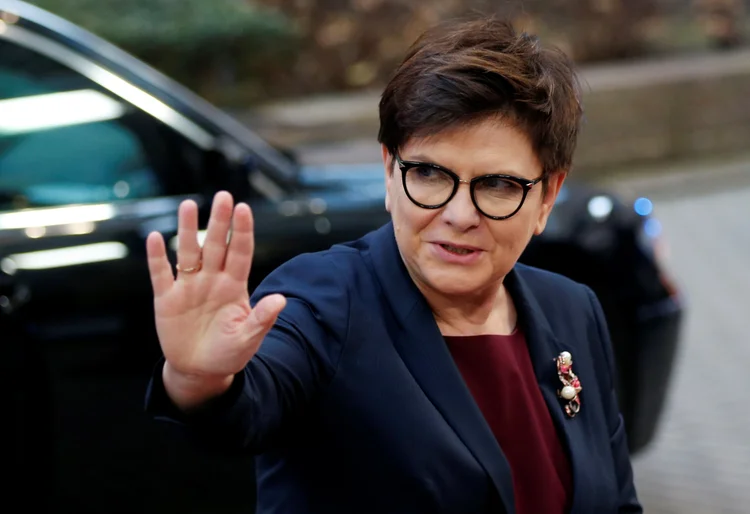 Beata Szydlo: "vamos defender nossa posição até o final, porque é uma posição que está em sintonia com os interesses dos trabalhadores poloneses" (Francois Lenoir/Reuters)