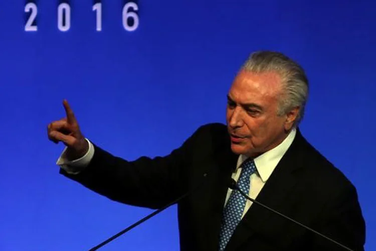 Temer: a declaração foi dada durante a inauguração de uma escola com o nome do irmão dele, Fued Temer, em Praia Grande, falecido em 1995 (Paulo Whitaker/Reuters)