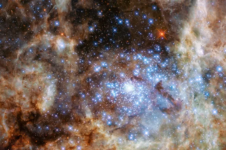 Para a pesquisa, dados do telescópio Gaia da Agência Espacial Europeia, que está mapeando bilhões de estrelas em nossa galáxia, foram usados (Nasa/ESA/P Crowther (University of Sheffield)/Divulgação)