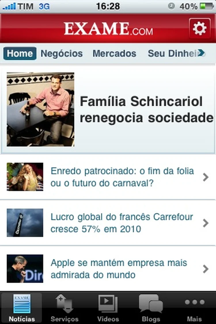 app-exame-com-iphone