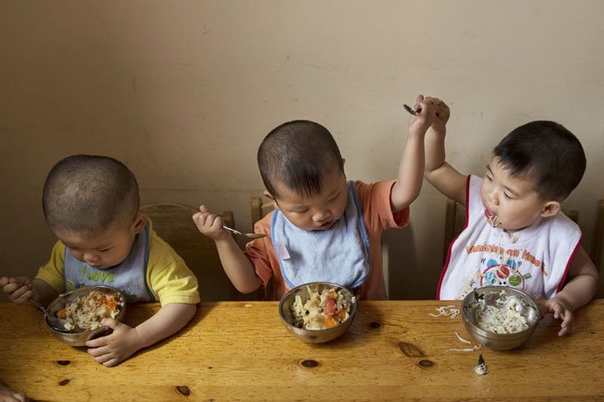 Crianças: todos os casais da China estão autorizados a ter dois filhos (Getty Images/Kevin Frayer)
