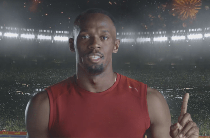 Usain Bolt estrela nova campanha de Advil