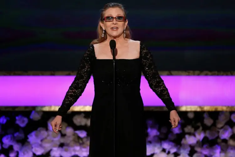 Carrie Fisher: a atriz morreu em dezembro do ano passado (foto/Reuters)