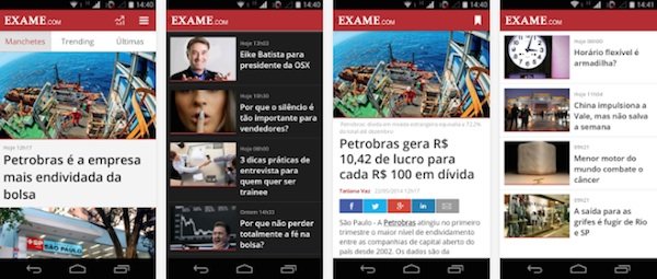 App de EXAME.com para Android, versão 2.0, estreia na Google Play Store