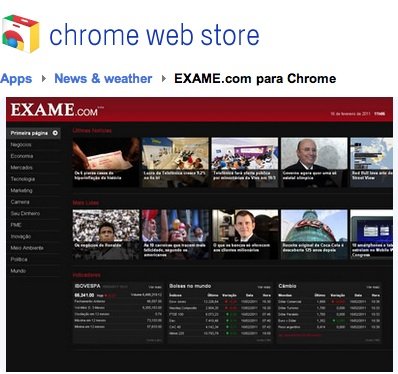 App EXAME.com já está na loja do Chrome!