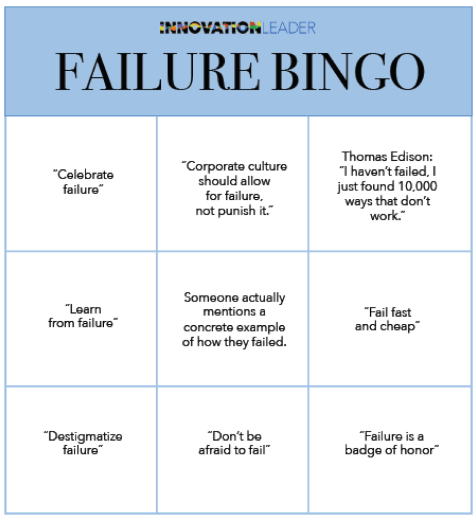 Você conhece o Failure Bingo para empreendedores?