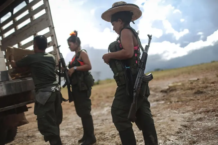 FARC: está previsto que antes de deixar as armas sob a supervisão da ONU, os guerrilheiros se reúnam em lugares já definidos (foto/Getty Images)