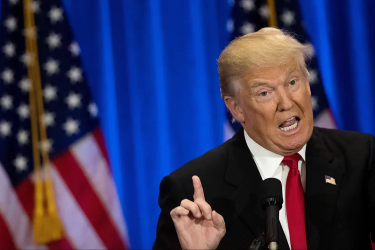 Trump: o presidente comentou que está disposto a combater "fogo com fogo" para enfrentar os jihadistas do EI (Drew Angerer/Getty Images)