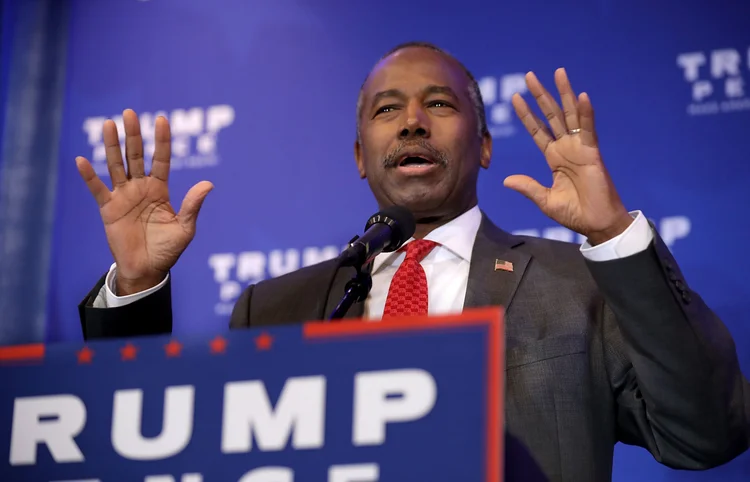 Ben Carson: ele é o primeiro afro-americano nomeado para integrar o gabinete de Trump (Chip Somodevilla/Getty Images)