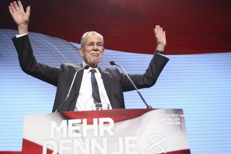 Van der Bellen: ele disse que a Áustria enviou "bons sinais às capitais" da UE (Alex Domanski/Getty Images)