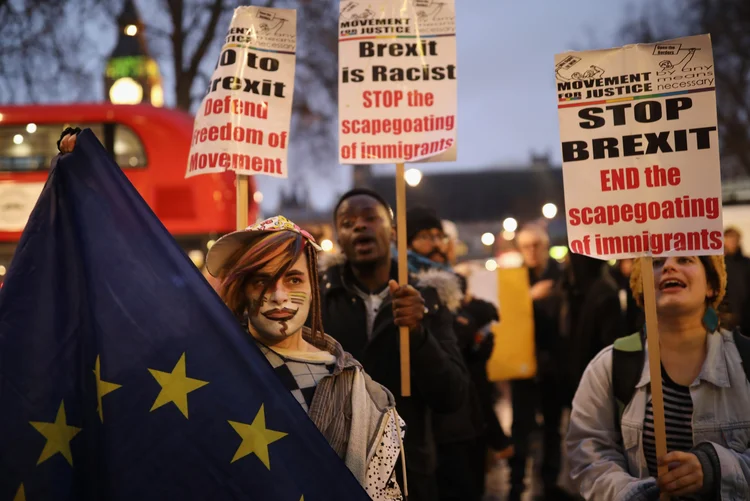 Protesto: a pesquisa foi elaborada pela Ipsos MORI para o Conselho Britânico (Dan Kitwood/Getty Images)