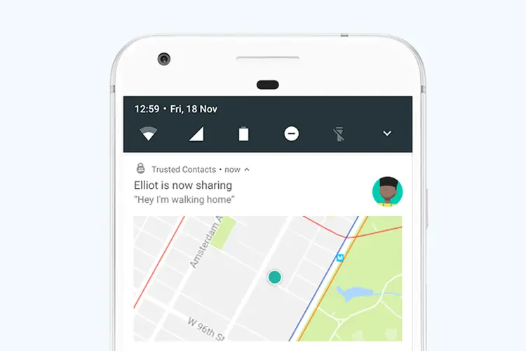 App: Trusted Contacts compartilha dados do GPS do seu smartphone com seus entes queridos (Google/Divulgação)