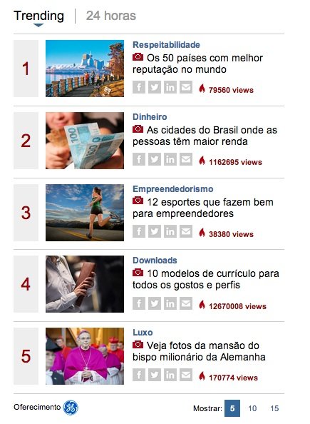 EXAME.com ganhou uma nova home page!