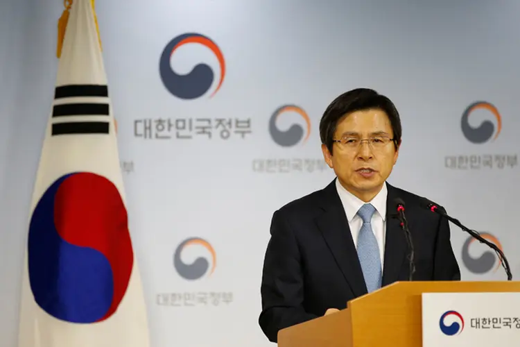 Hwang Kyo-ahn assumiu a autoridade presidencial interinamente (Kim Hong-Ji/Reuters)