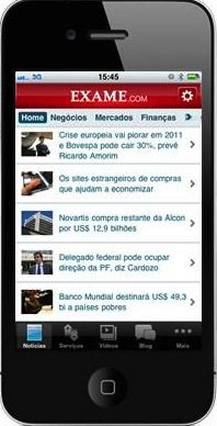 EXAME.com já é o aplicativo número 1 na categoria Business do iPhone