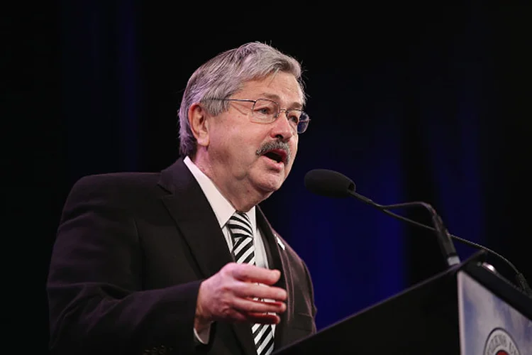 EUA: ontem, Trump e Branstad se encontraram e tiveram uma "conversa muito cordial", de acordo com o governador republicano (Getty Images)