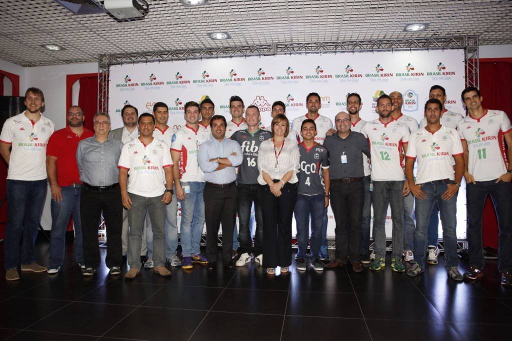 Brasil Kirin inova em apresentação da equipe de Vôlei