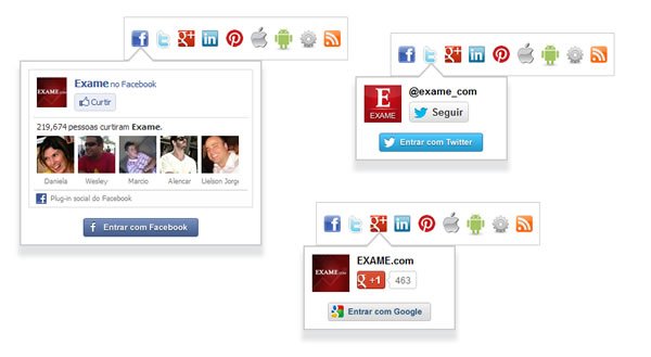 Login com Facebook e Twitter ficou fácil em EXAME.com. Pode acreditar