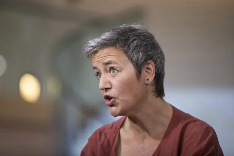 Margrethe Vestager, comissária de competição da União Europeia (Jasper Juinen/Bloomberg)