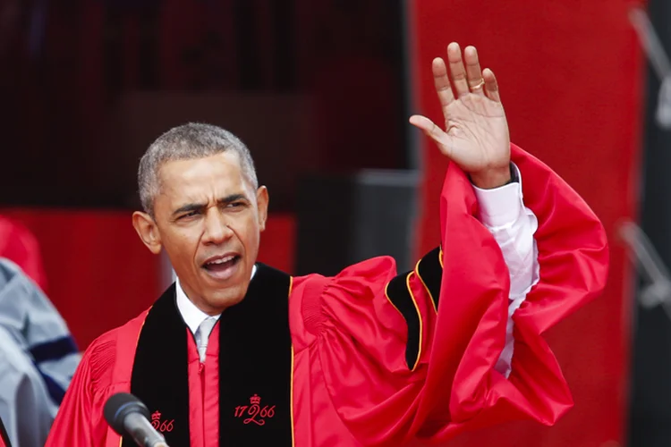 Barack Obama na Rudgers University em maio de 2016 (Eduardo Munoz Alvarez / Stringer/Getty Images)