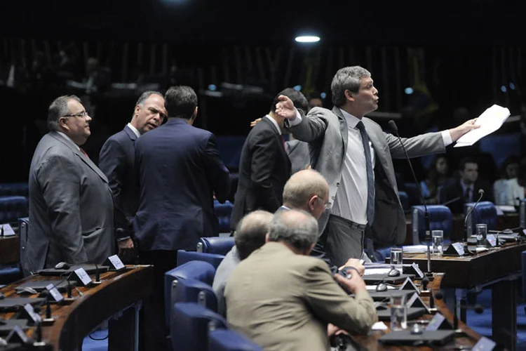 Senado: mais cedo, o presidente da Casa, Renan Calheiros, havia dito que a votação da PEC seria tranquila (Senado/Divulgação)