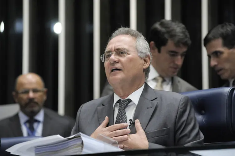 Renan Calheiros, presidente do Senado, durante sessão de votação da PEC do Teto 13/12/2016 (Senado/Divulgação)