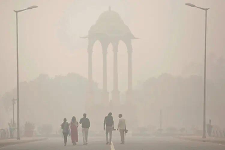 Poluição em Nova Déli, Índia, em 07 de novembro de 2016. (Allison Joyce/Getty Images)