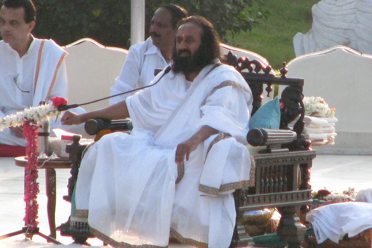 Sri Sri Ravi Shankar: também foram realizados exercícios de visualização para "liberar traumas" (Wikimedia Commons)