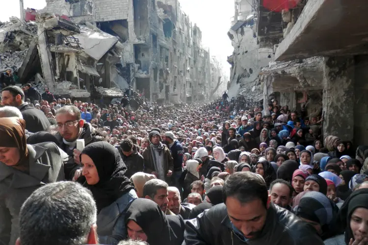 Refugiados sírios: governo ainda não reagiu às medidas que proíbem a entrada de sírios nos EUA (United Nation Relief and Works Agency/Getty Images)