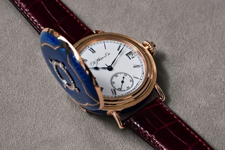 Relógio da H Moser & Cie. se inspira em um relógio de bolso do século XIX (Divulgação)