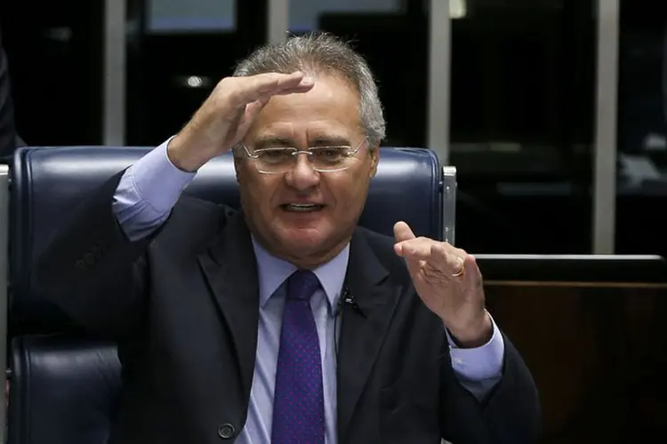 Renan: "presidente do Senado Federal entende que a liminar do magistrado interfere no processo legislativo", diz a nota (Marcelo Camargo/Agência Brasil)