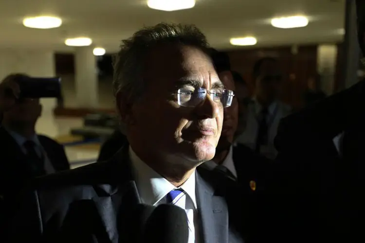 Renan Calheiros: nesta quarta-feira, o líder do PMDB no Senado voltou a criticar a reforma trabalhista durante reunião com as centrais sindicais (Fabio Rodrigues Pozzebom/Agência Brasil)