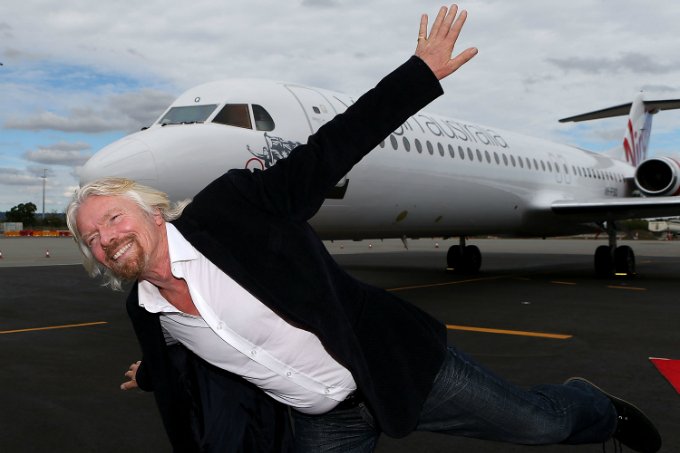Richard Branson: partida antes de Jeff Bezos (Reprodução/Getty Images)