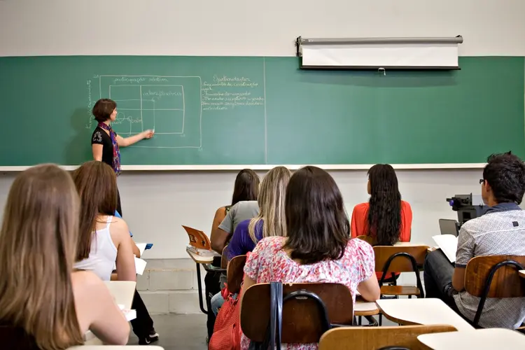 Sala de aula: as escolas aprovadas correspondem a 36,3% do total de inscritas (Kroton/Divulgação)