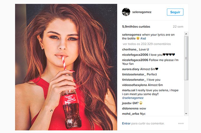 As 10 fotos mais curtidas do Instagram em 2016