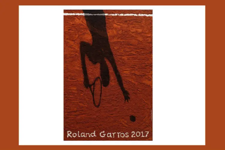 O cartaz do torneio de Roland-Garros de 2017: criação do brasileiro Vik Muniz (Roland-Garros/Vik Muniz-Galerie Lelong/FFT 2017/Divulgação)