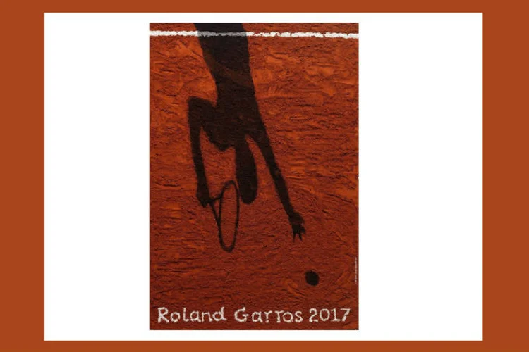 O cartaz do torneio de Roland-Garros de 2017: criação do brasileiro Vik Muniz (Roland-Garros/Vik Muniz-Galerie Lelong/FFT 2017/Divulgação)