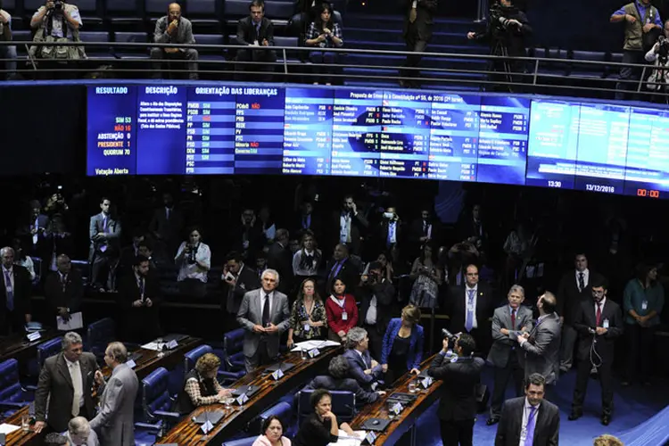 PEC do Teto: o grupo de faltosos é composto por senadores próximos ao governo (Senado/Divulgação)