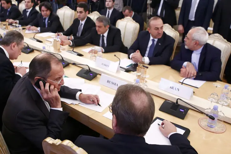 Reunião: Rússia e Irã estão no mesmo lado na Síria, onde apoiam o regime de Bashar al-Assad, tanto política como militarmente (Maxim Shemetov/Reuters)