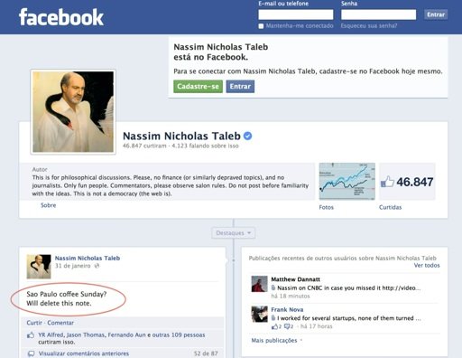 Rolezinho com Nassim Taleb