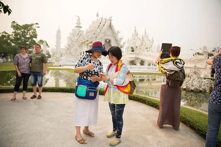Tailândia: no ano passado, o país recebeu um recorde de 29,9 milhões de visitantes (Getty Images)