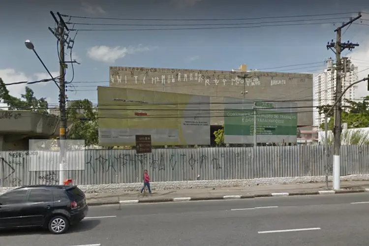 Museu: Conhecido popularmente como "Museu do Lula", o espaço está em construção ao lado do Paço Municipal, em São Bernardo do Campo (Google Street View/Reprodução)