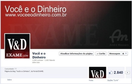 “Você e o Dinheiro” também no Facebook