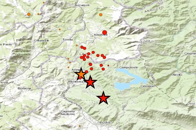 Terremoto: ainda não foram divulgados os danos causados (INGV/Reprodução)