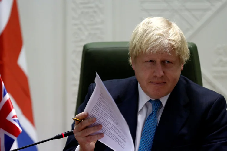 Boris Johnson: ele insistiu que o governo da primeira-ministra, Theresa May, não compartilha com a política aplicada por Trump (Faisal Al Nasser/Reuters)