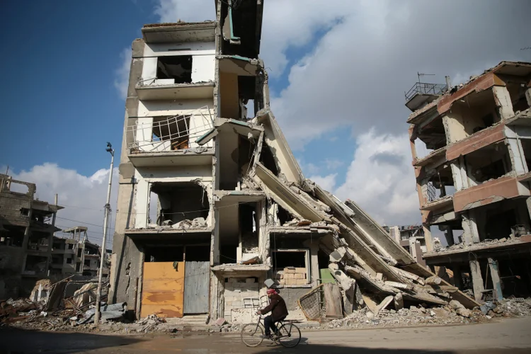 Síria: a Turquia se queixou que as forças da coalizão internacional não estavam apoiando a operação (Bassam Khabieh/Reuters)