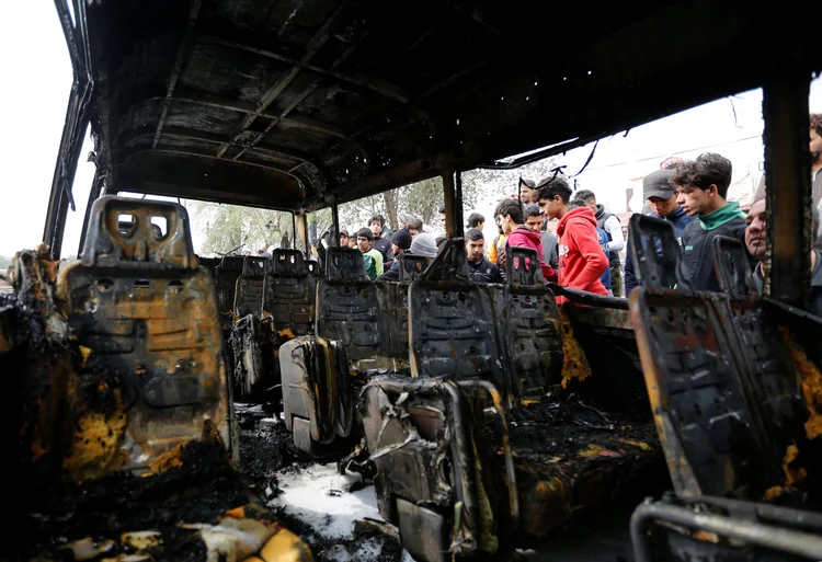 Bagdá: o grupo extremista Estado Islâmico (EI) reivindicou este ataque através de sua agência de propaganda, Amaq (Ahmed Saad/Reuters)